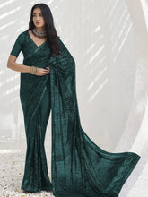 Womens Premium Fashion Ethnic Green Color Saree-MLSHWSA2059GRN0ONE